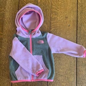 The North Face baby girl zip fleece